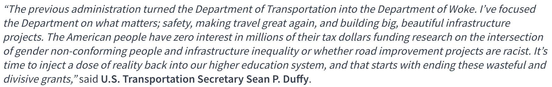 Stated reason for grant cancellation